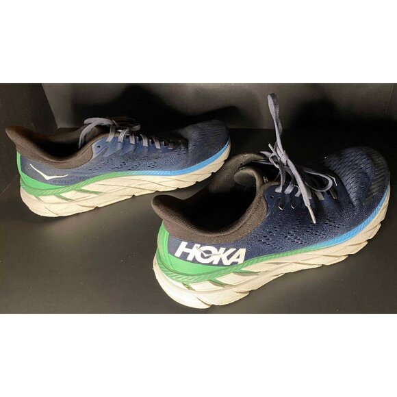 Hoka One Clifton 7 Moonlit Ocean BlueMens 12 Shoes Running Sneakers - Picture 4 of 8